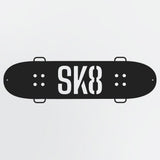 Skateboard Illuminated Metal Sign With SK8 Cool Skateboard Metal Lighted Wall Art