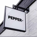 Square LED Light Box Illuminated Blade Projecting Sign