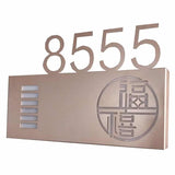 Stainless Steel Room Sign Back Lighting LED Number Plaque