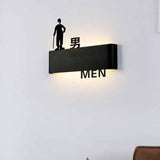 Toilet Sign LED Metal Backlit Illuminated Signage